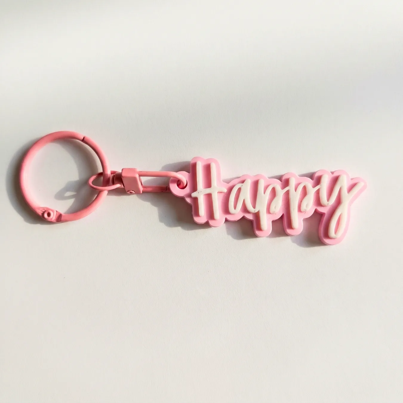Happy Custom Keychain