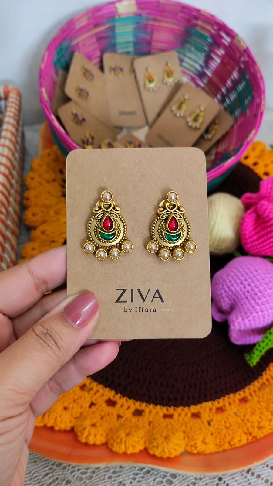 Handmade Kundan Earring