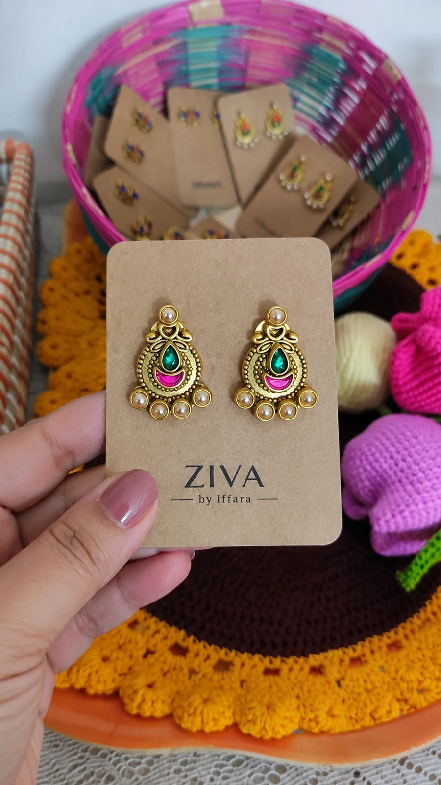 Handmade Kundan Earring