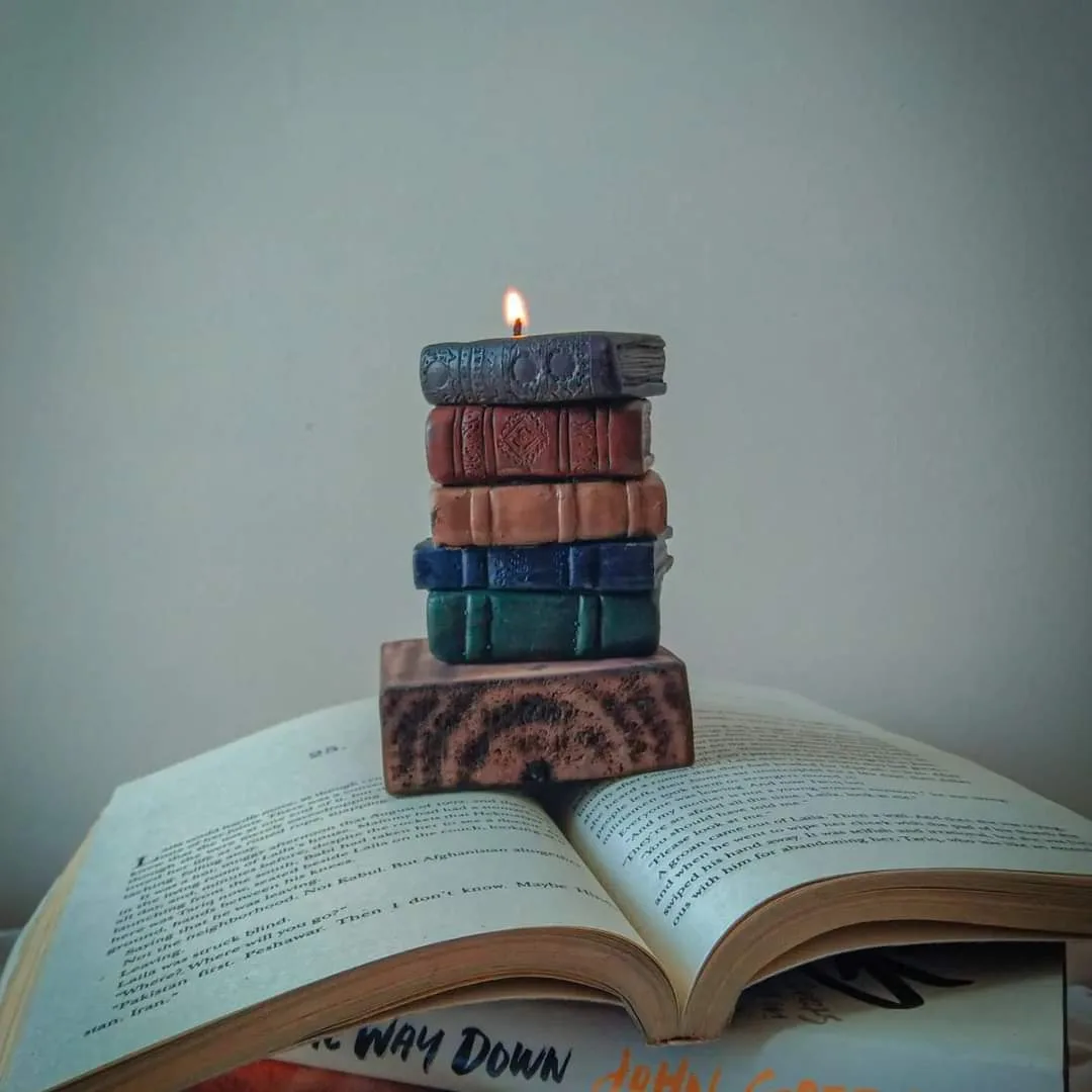 Bookstack Candle