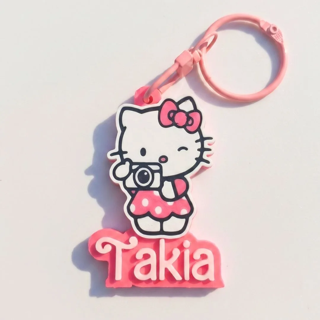 Hello Kitty Custom Keychain