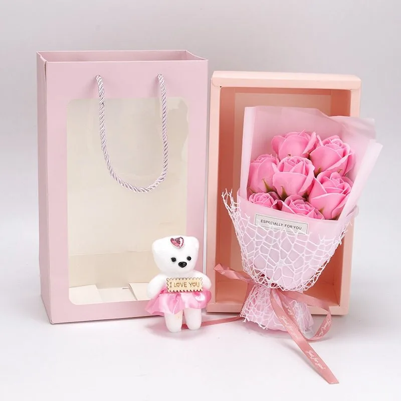 Rose-Bear Bouquet