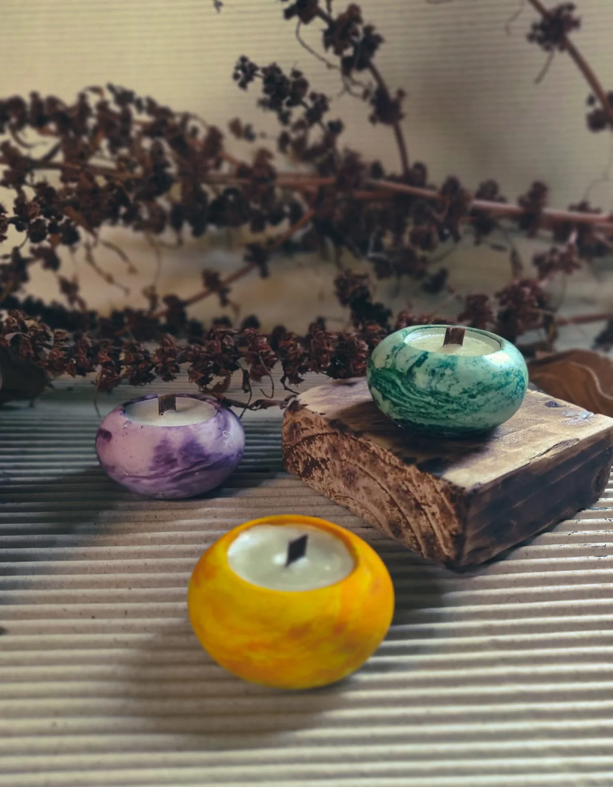 Mini candles - 3 pieces set